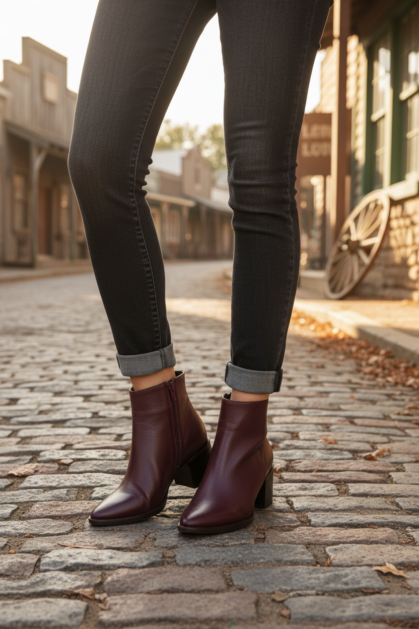 Botin Londra Cuero vino