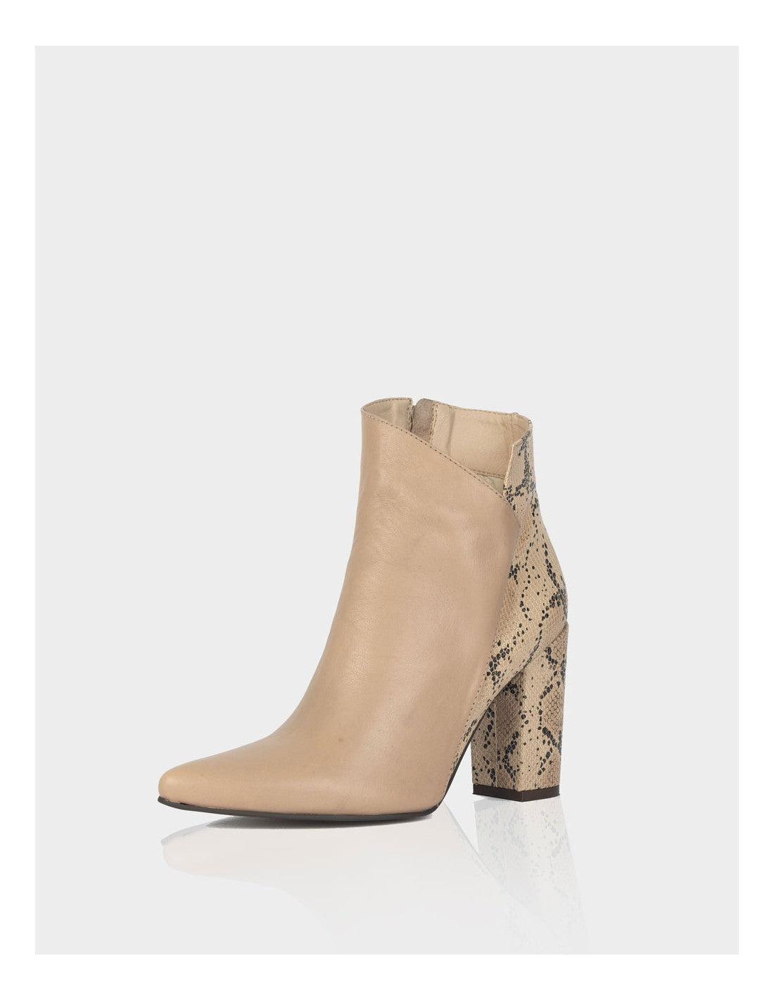 Botin Mahon Cuero Piton x Napa Almendra