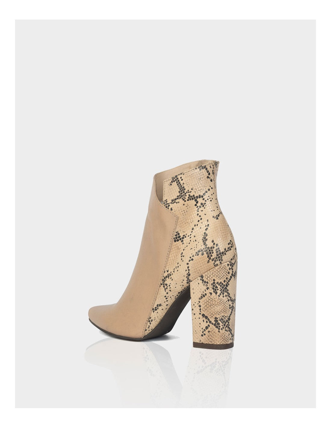 Botin Mahon Cuero Piton x Napa Almendra