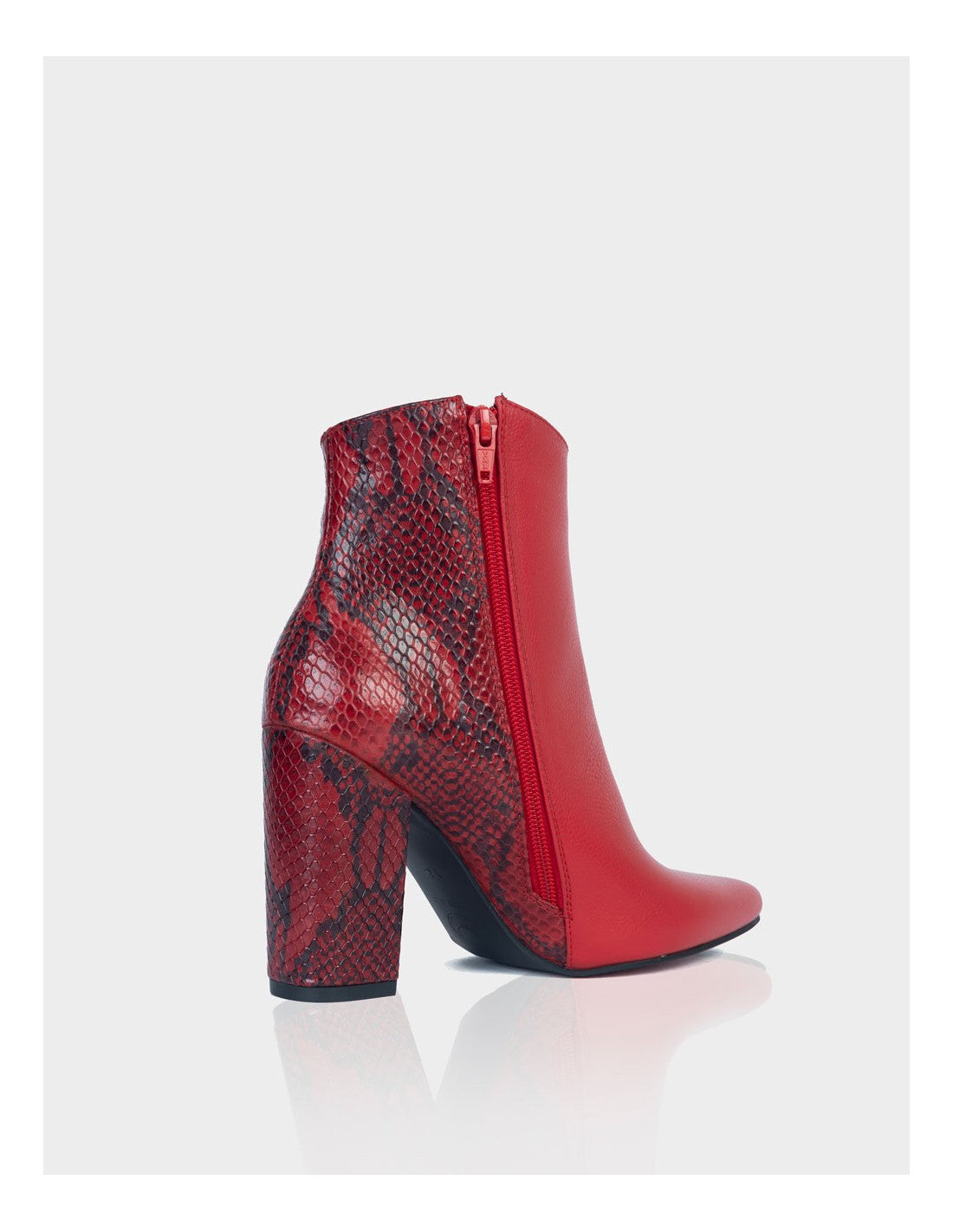 Botin Mahon Cuero Piton x Napa Rojo