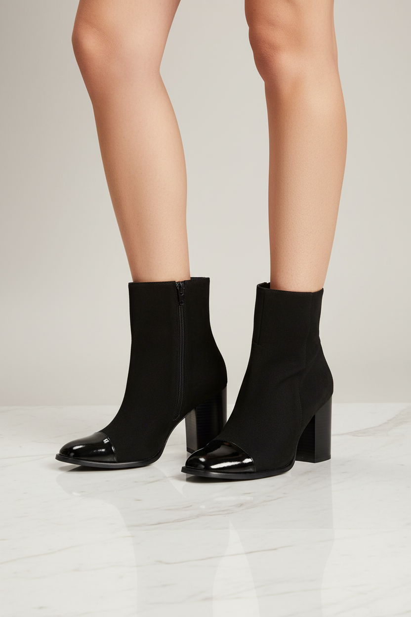 Botin Nyssa Charol * Ante Negro