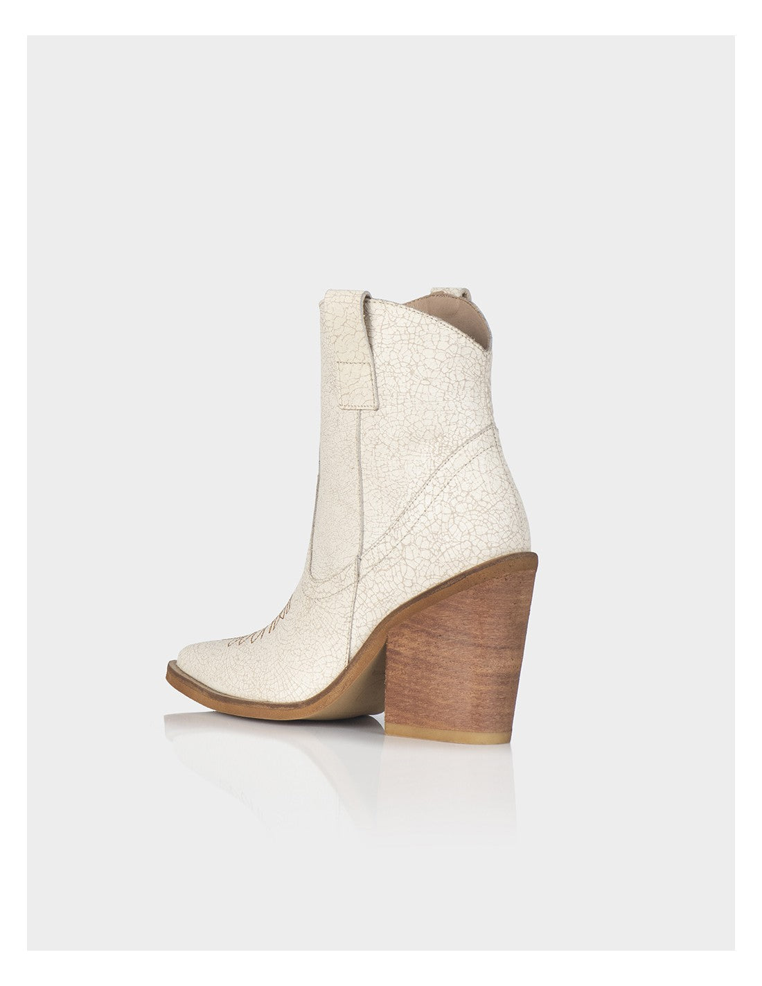 Texana Trixie Cuero Craquelado Beige