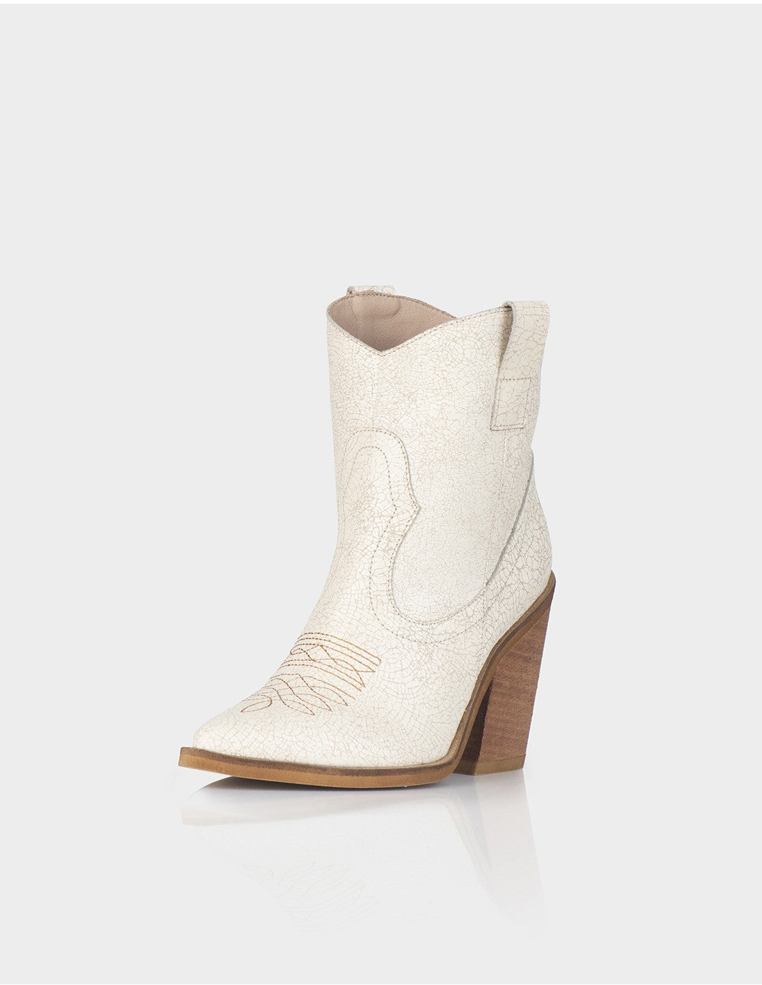 Texana Trixie Cuero Craquelado Beige