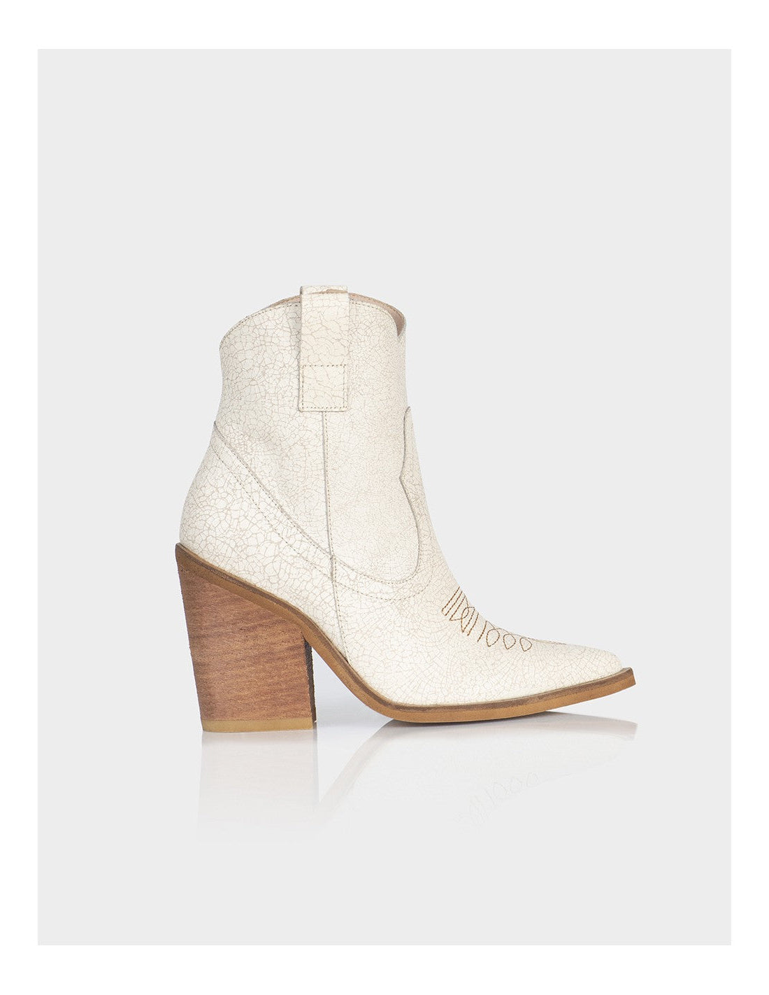 Texana Trixie Cuero Craquelado Beige