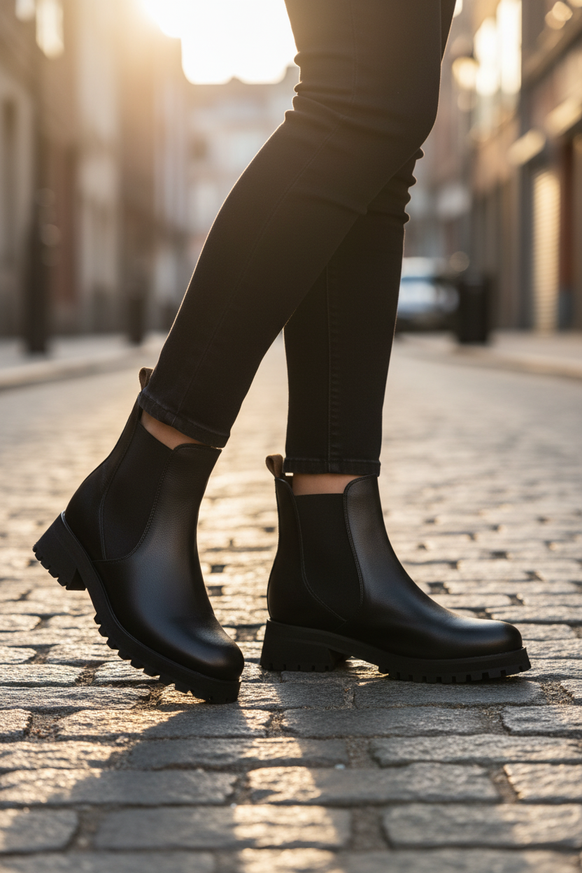 Botin Sierra Negro x Caramelo