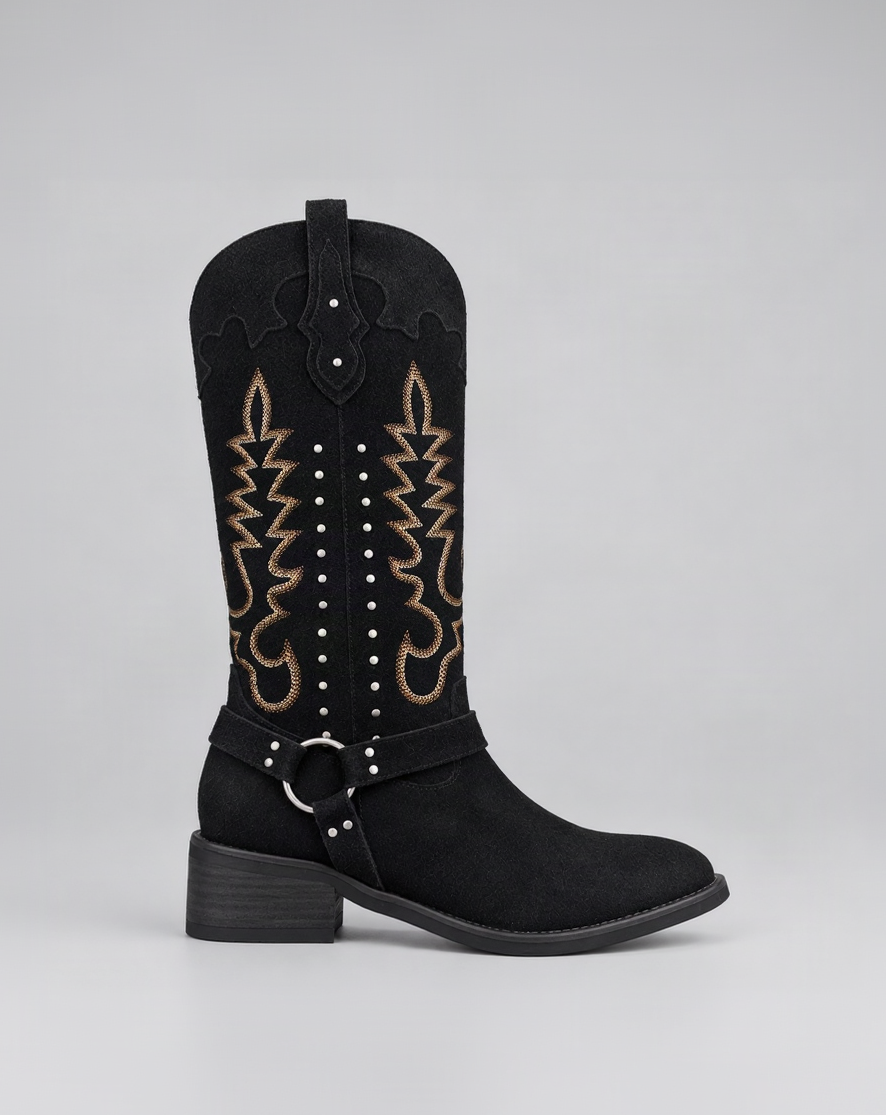TEXANA 2519 GAMUZA NEGRO