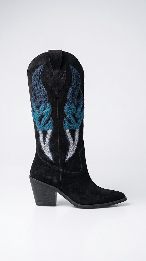 Texana Mantra Gamuza Negro