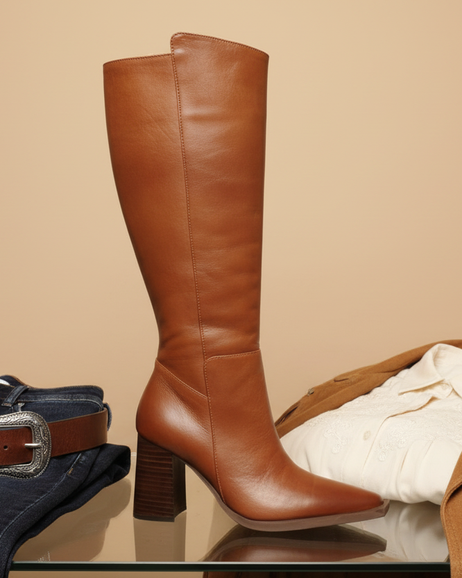 Bota Florencia Cuero Miel