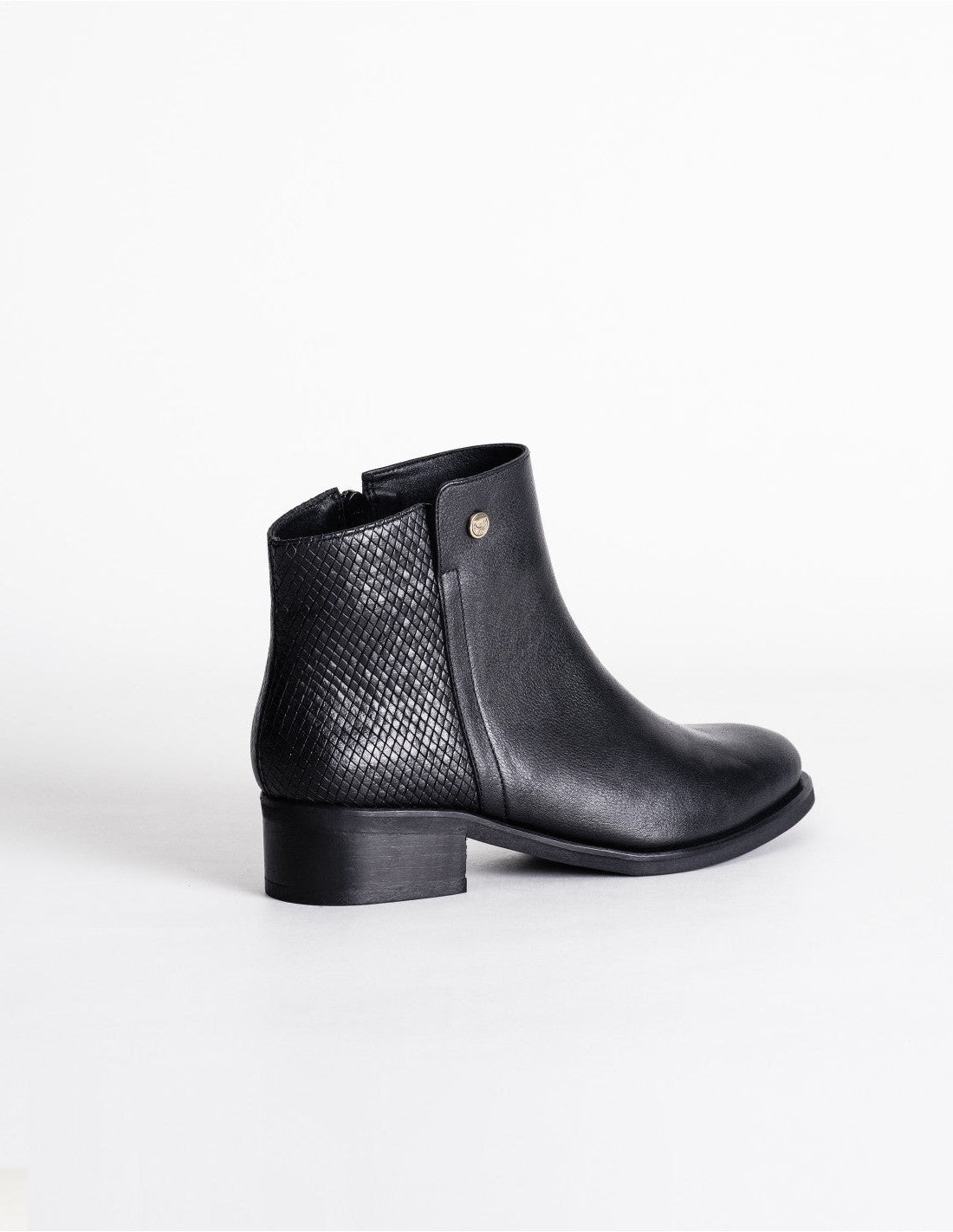 Botin Marbella Cuero Negro