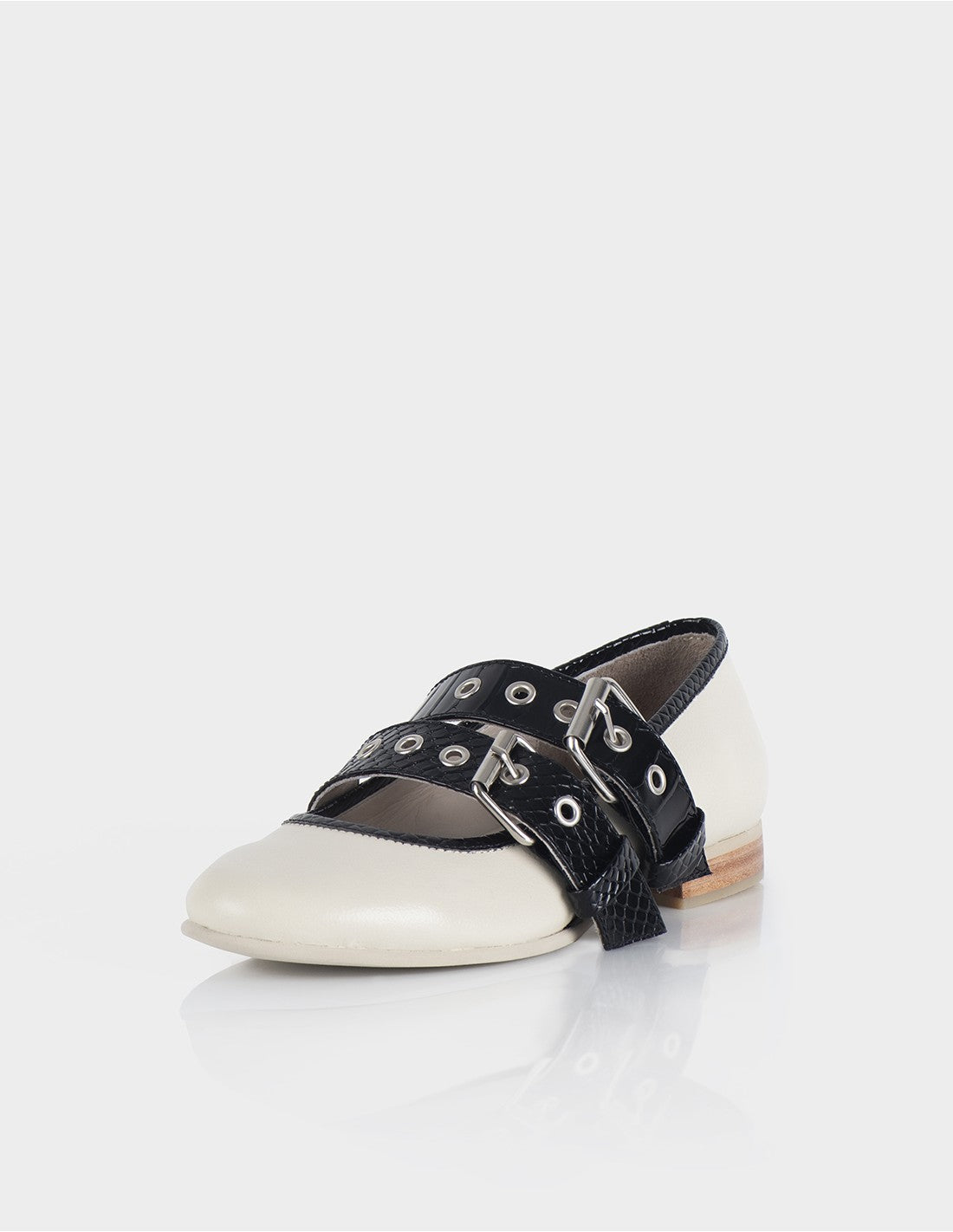Mary Jane Peyton Beige X Negro