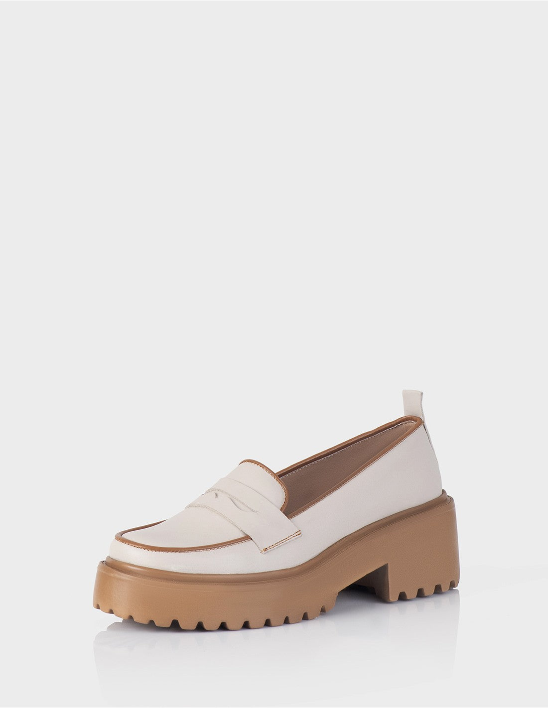 Mocasin Penny Beige x Miel