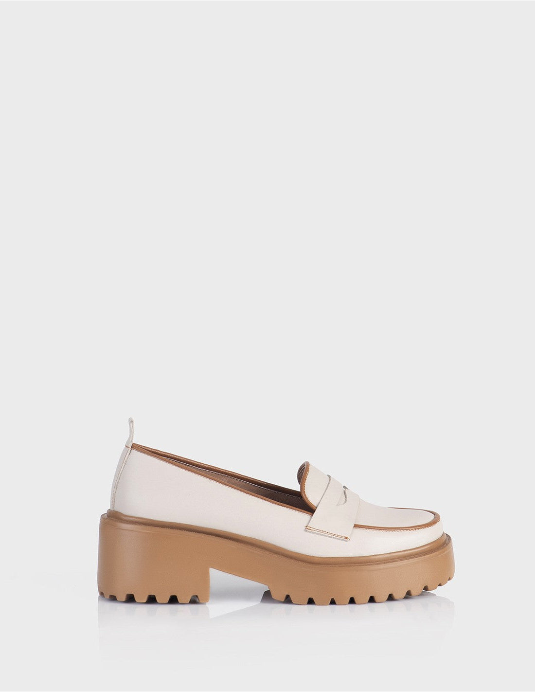 Mocasin Penny Beige x Miel