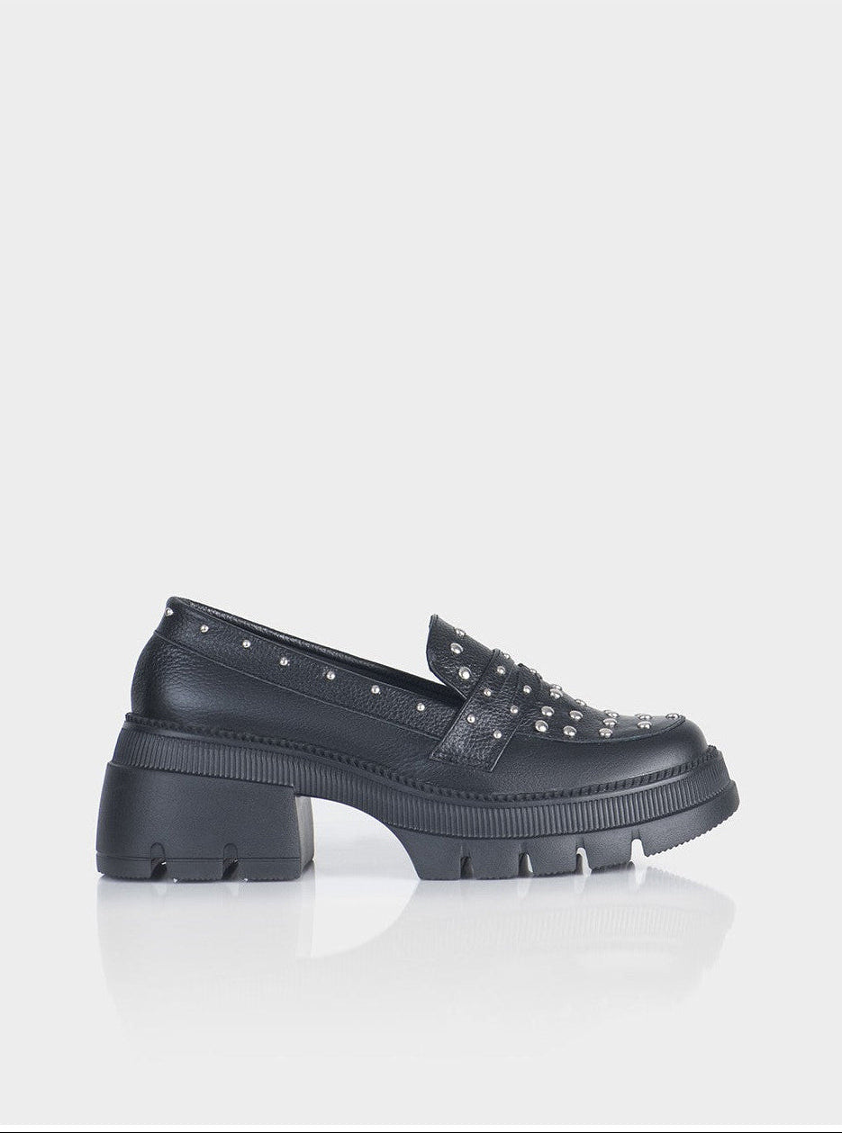 Mocasin Zarek Cuero Negro