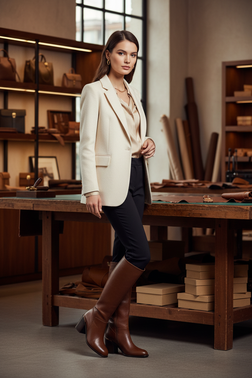 Bota Sharon Cuero Sevilla Miel