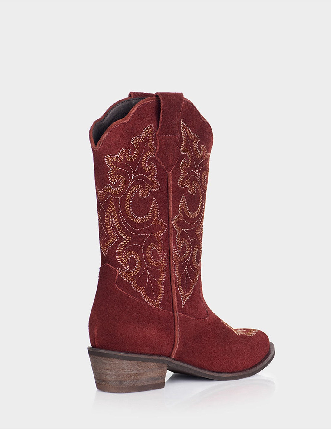 Texana Amber Cuero Gamuza Vino