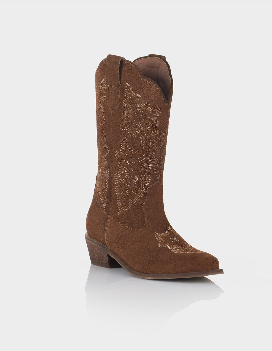 Texana Amber Cuero Gamuza Caramelo