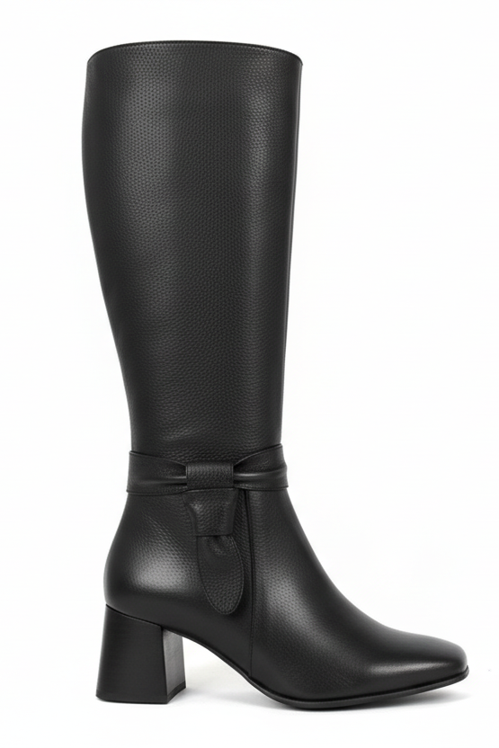 Bota Vitalia Cuero Negro