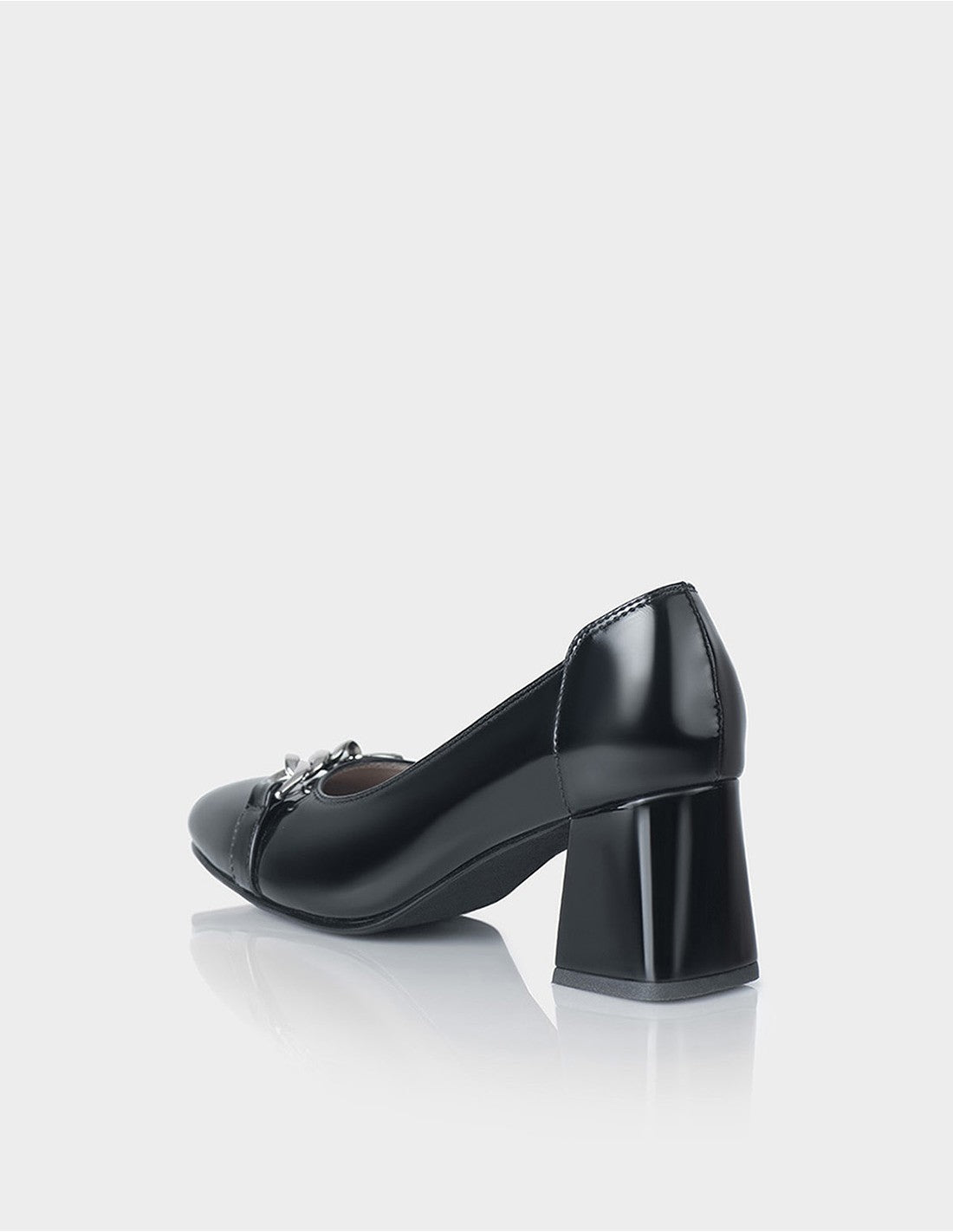 Zapato Evora En Cuero Charol Negro